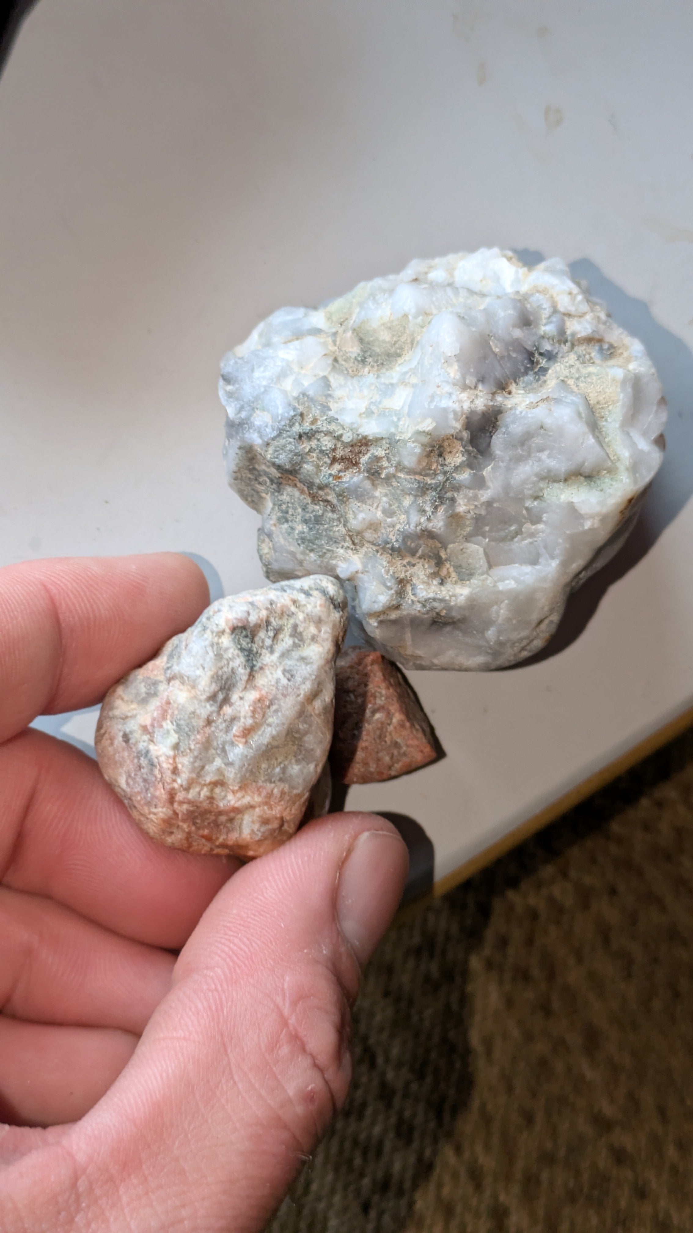 Total morphology Sequence for our Collection of Red Montmerillionite/Halloysite